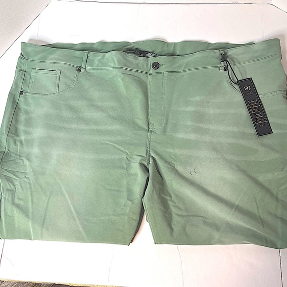 Diane Gilman Knit Flex STRETCH Skinny Jegging Jeans, Moss Green Size 5X NEW! - Picture 1 of 15